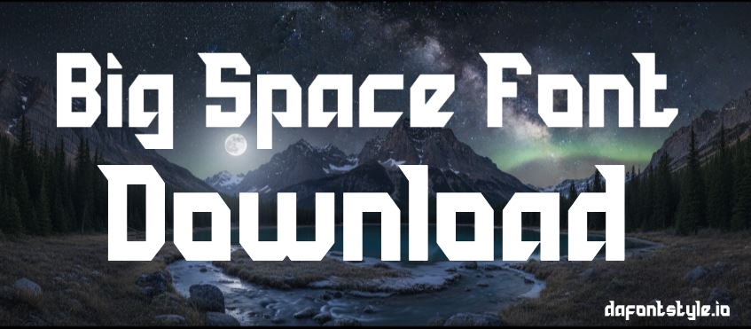 Big Space Font download