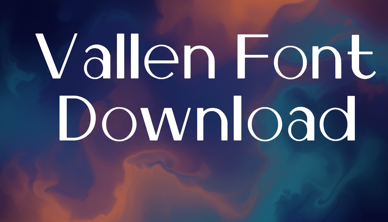 Vallen Font download