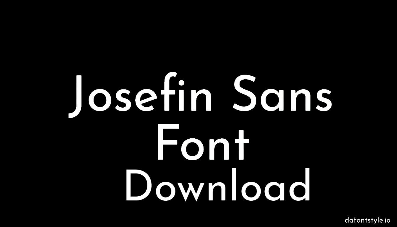 Josefin Sans Font download