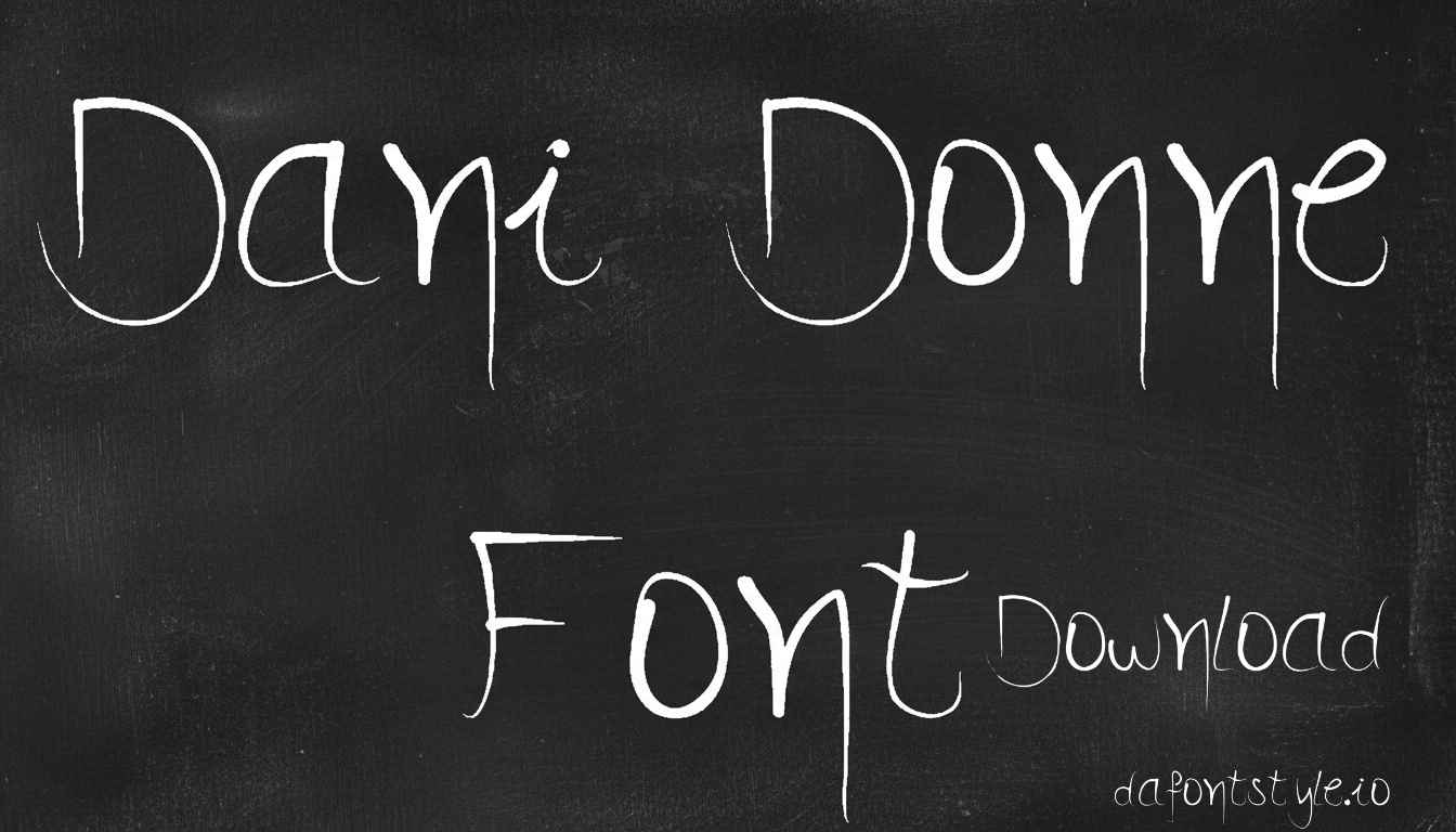 Dani Donne Font download