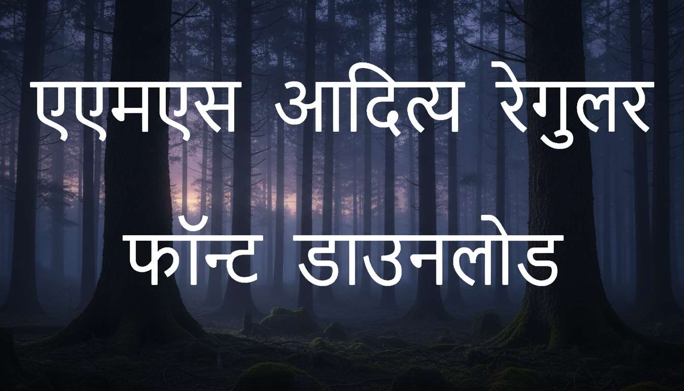 एएमएस आदित्य रेगुलर फॉन्ट डाउनलोड