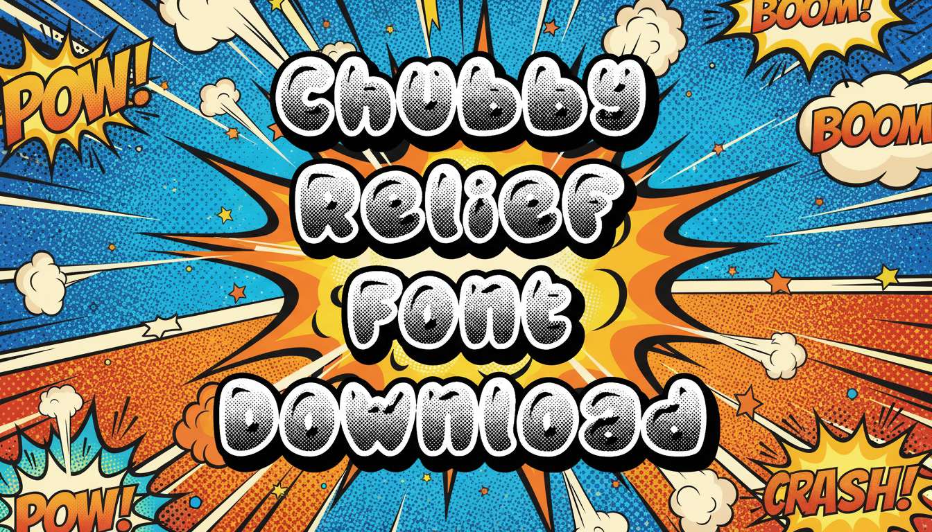 Chubby Relief Font Download