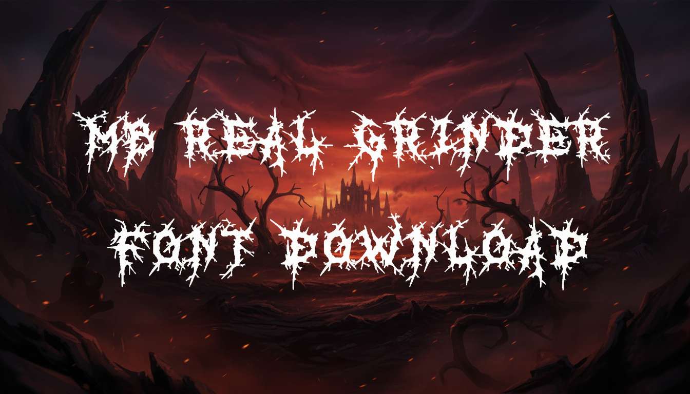 MB Real Grinder Font Download