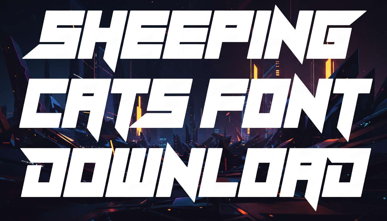 Sheeping Cats Font Download