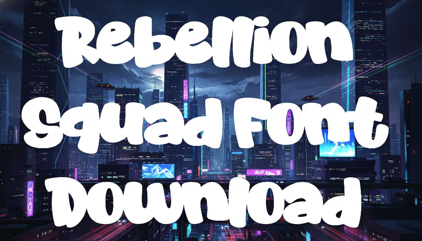 Rebellion Squad Font download