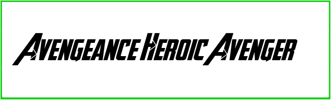 A vengeance Heroic Avenger Font free Download