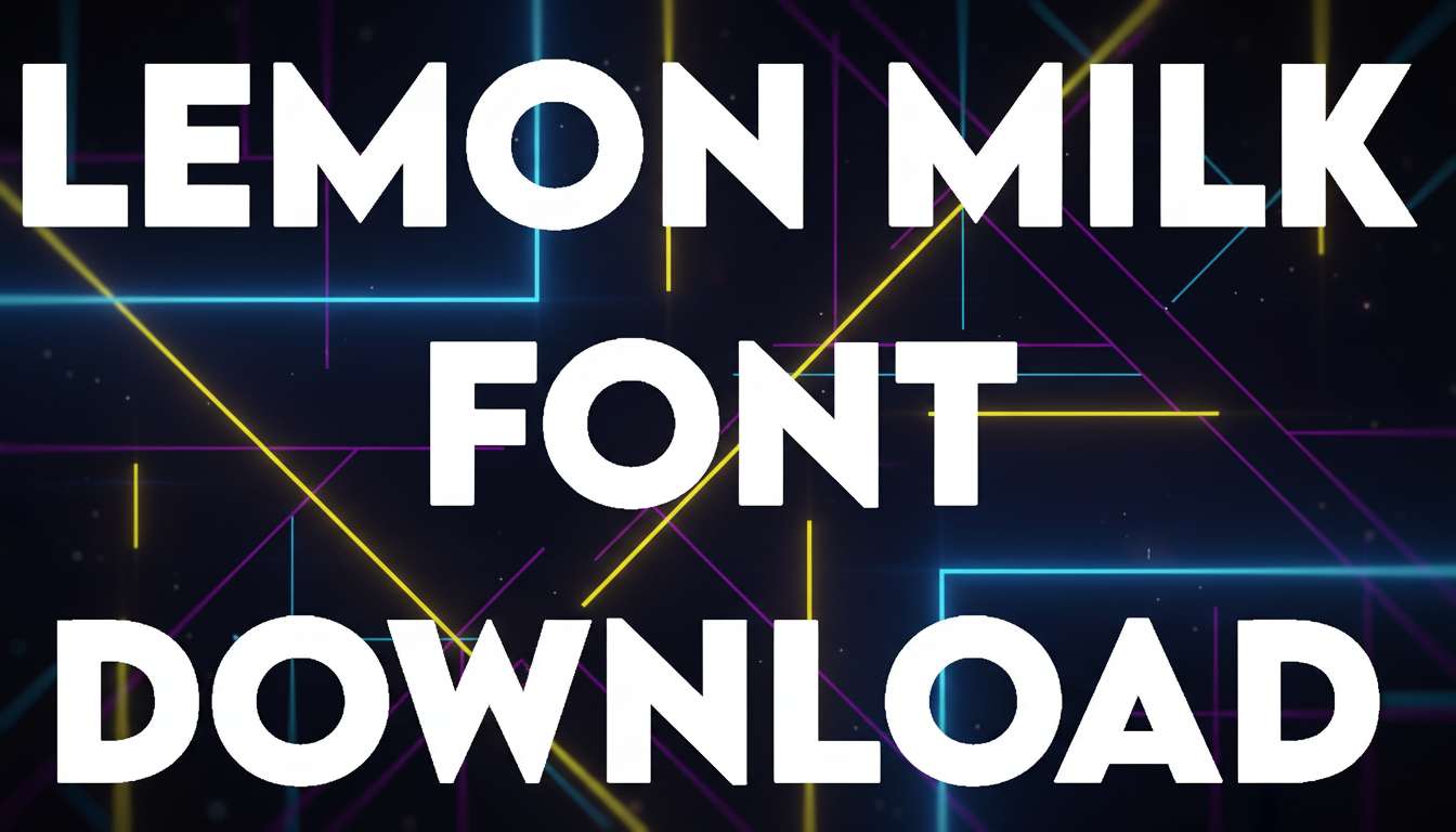 Lemon Milk Font download