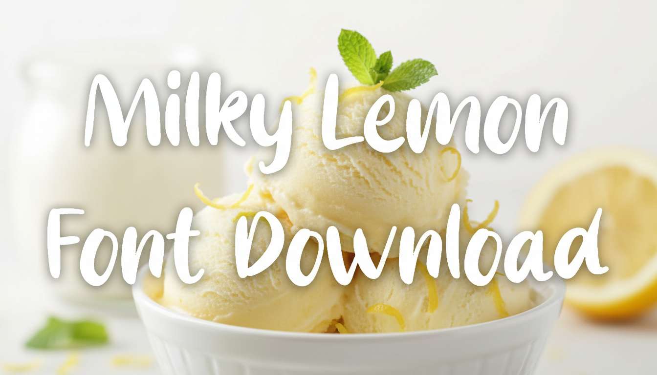 Milky Lemon Font Download
