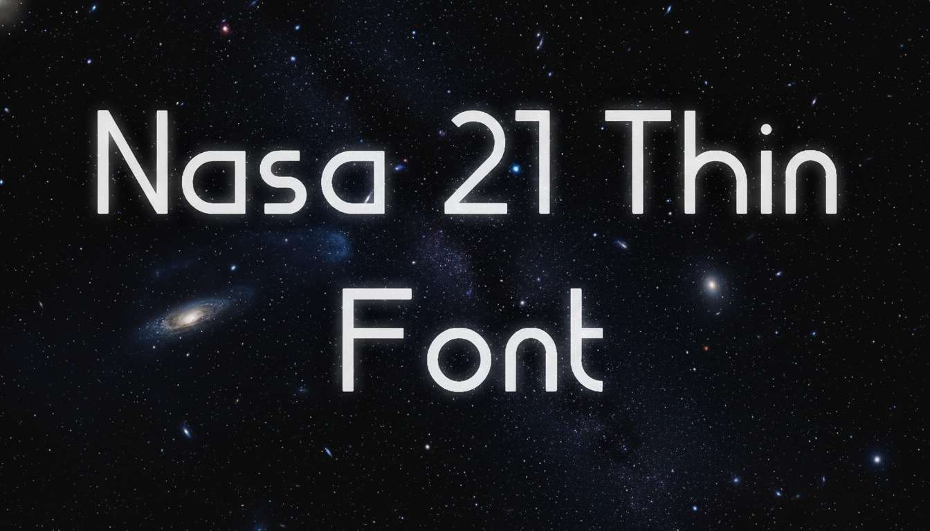 Nasa 21 Thin Font download