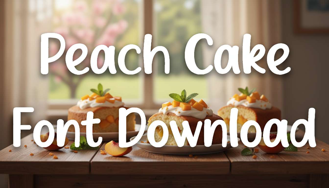 Peach Cake Font Download