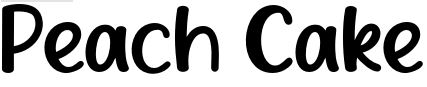 Peach Cake Font Download