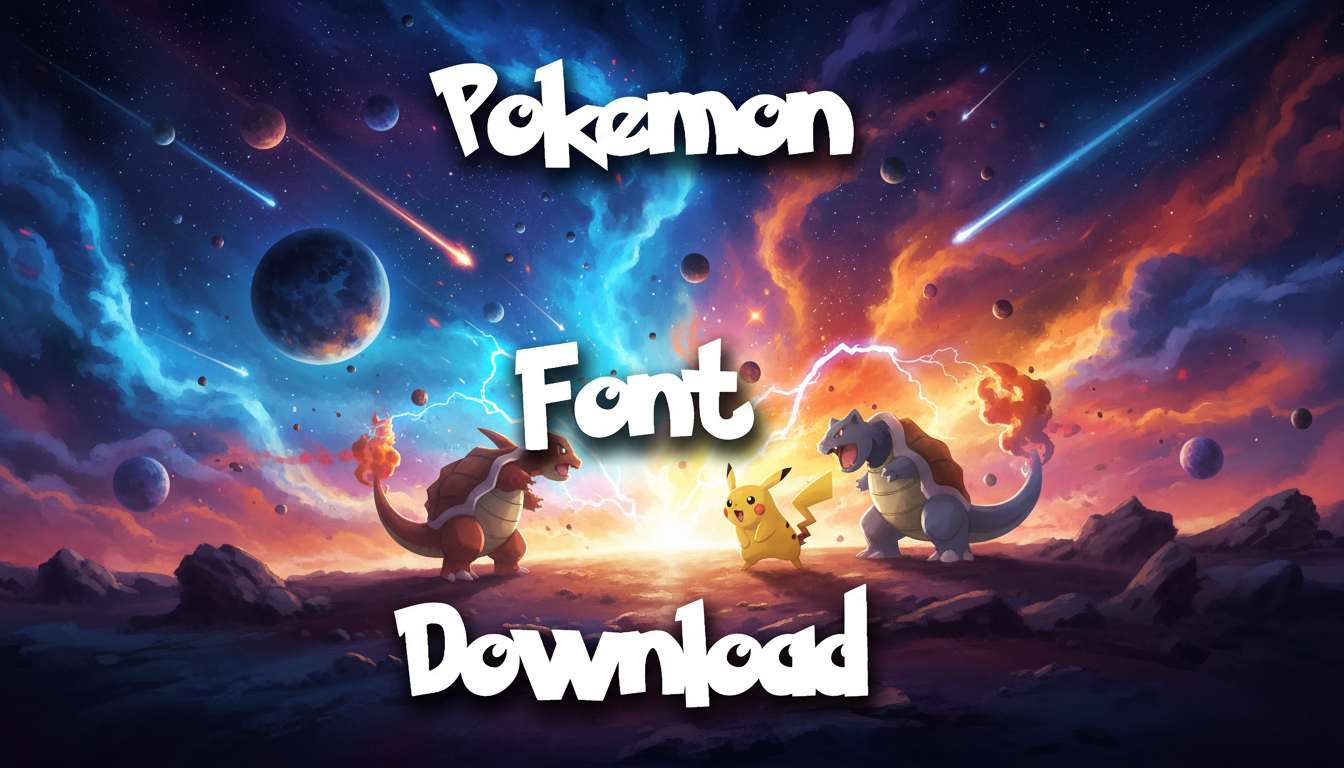 Pokemon Font Download