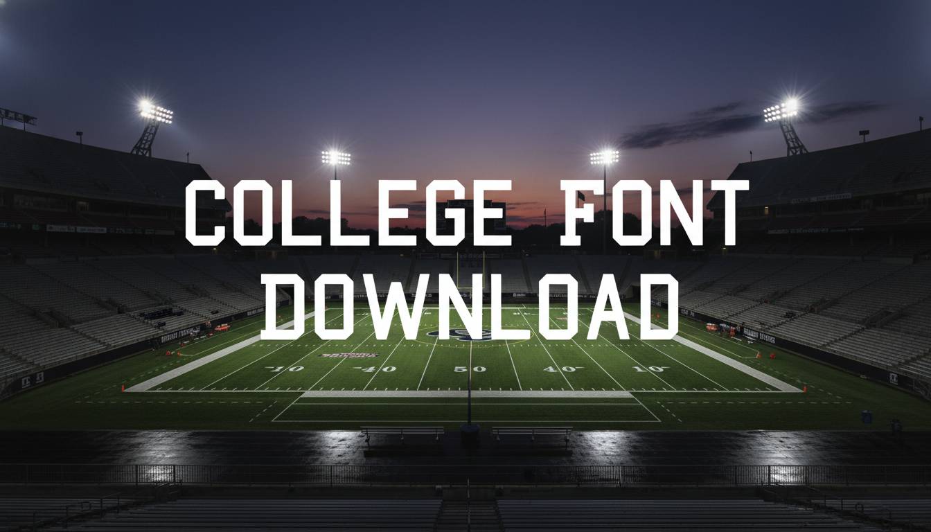 College Font Download