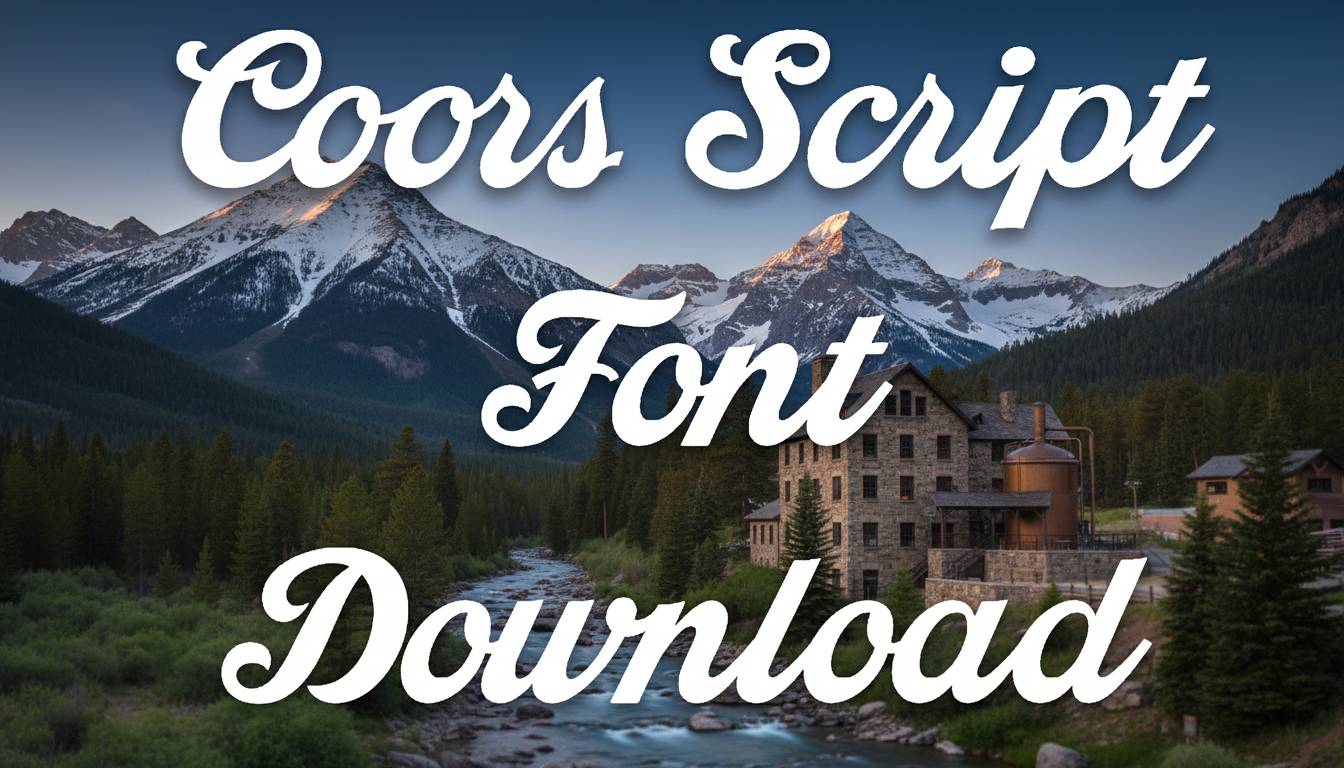 Coors Script Font Download