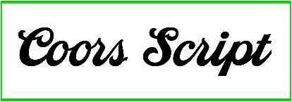 Coors Script Font free download