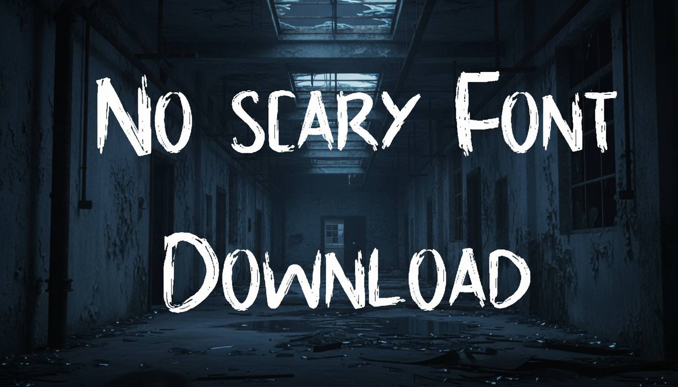No scary Font Download