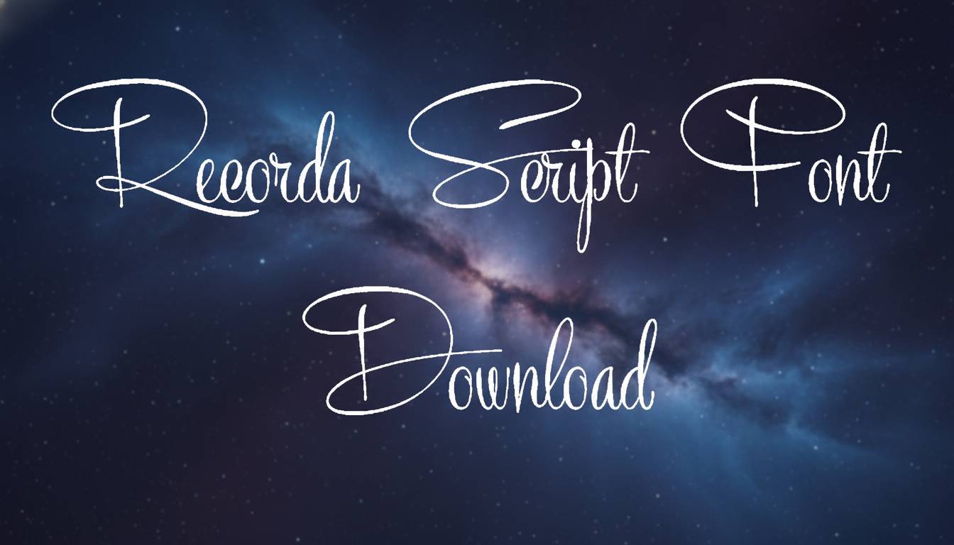 Recorda Script Font Download