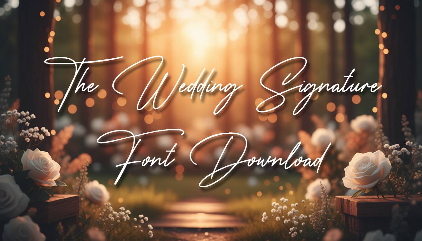 The Wedding Signature Font Download