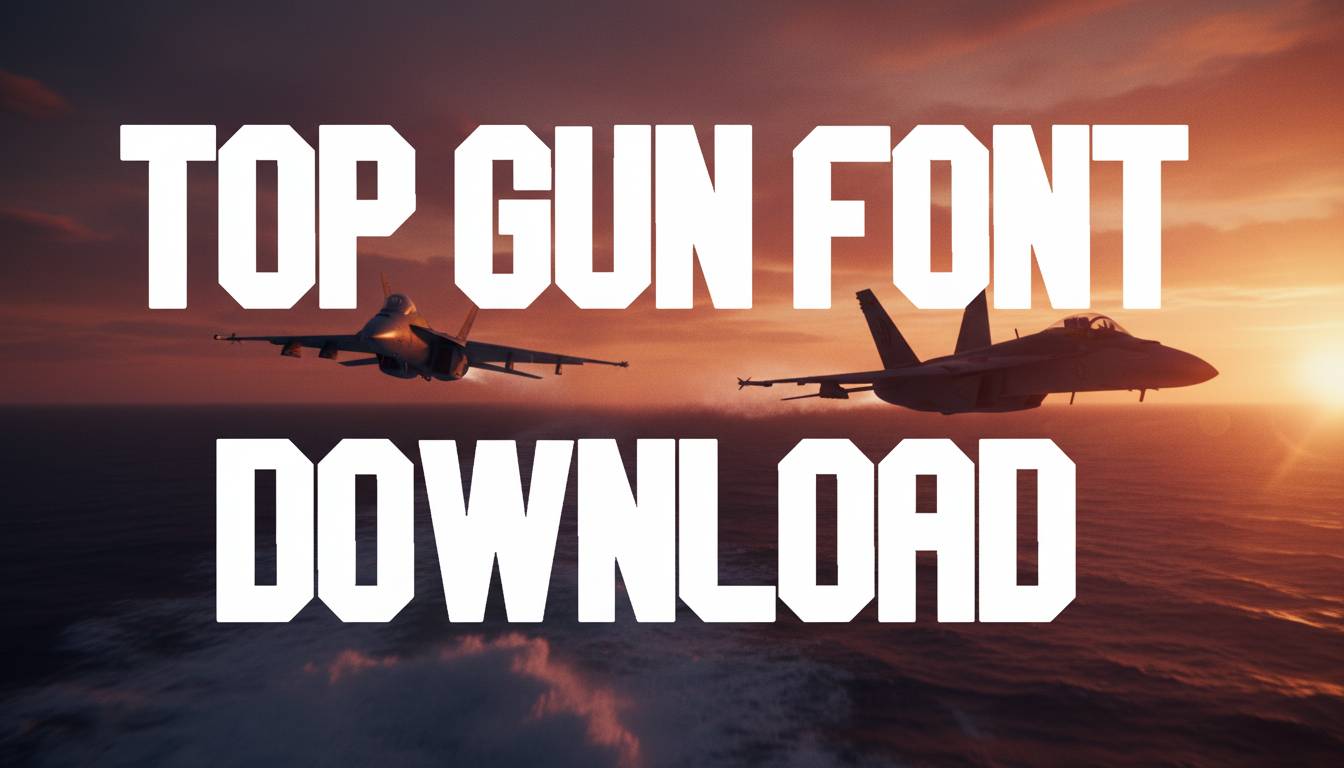 Top Gun Font Download