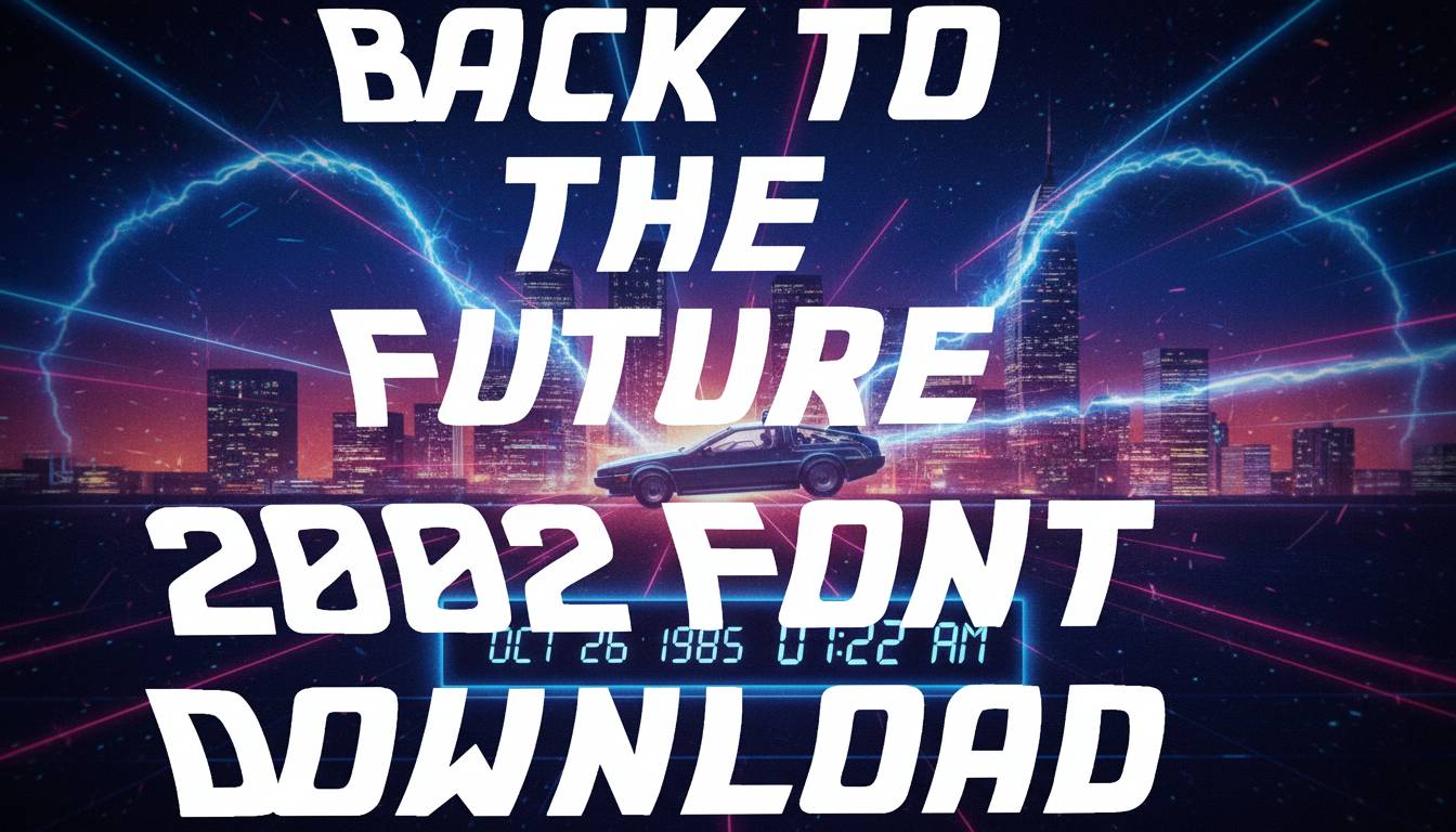 Back to the Future 2002 Font Download