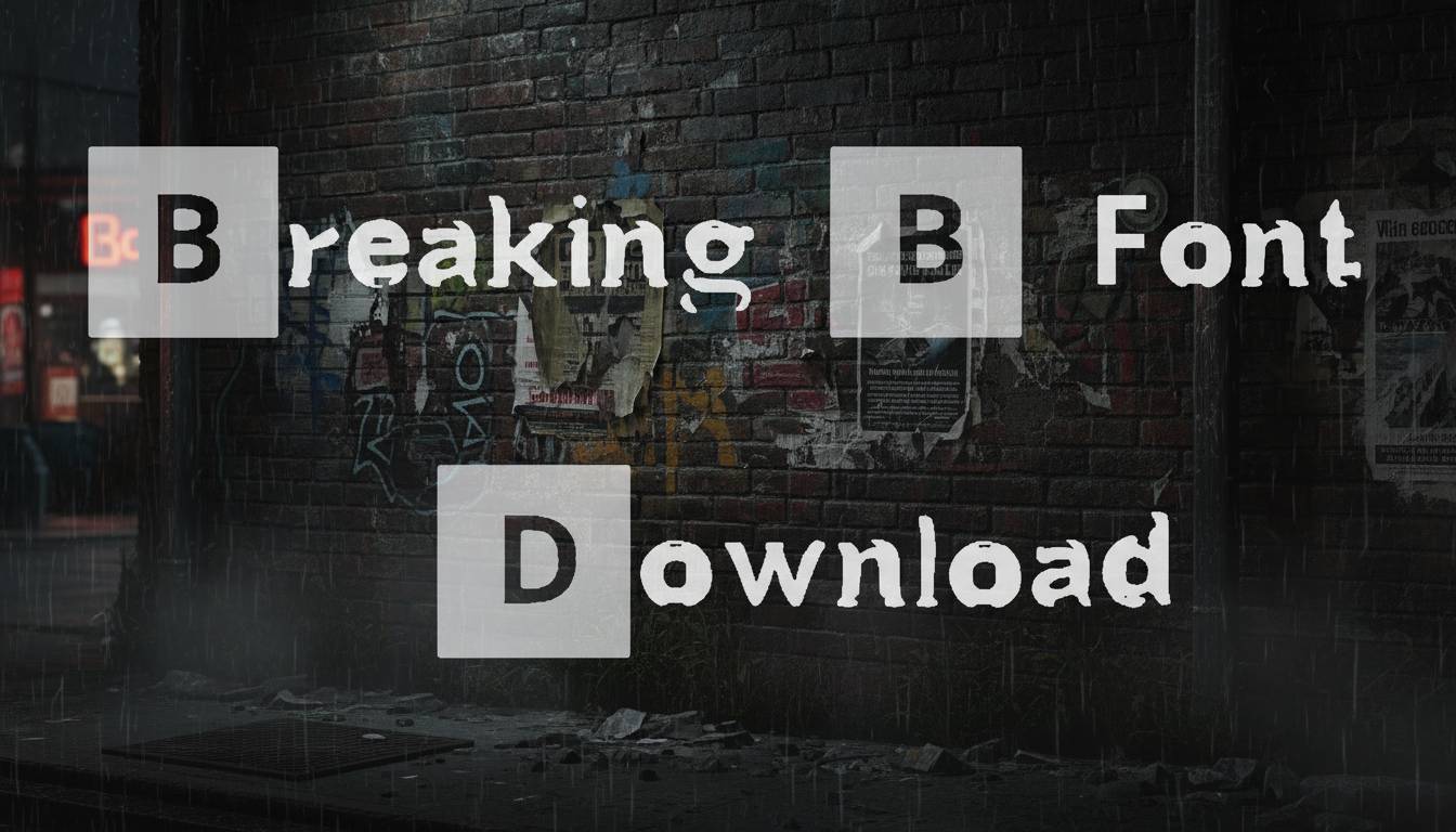Breaking B Font Download