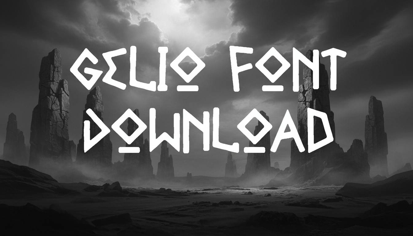 Gelio Font Download