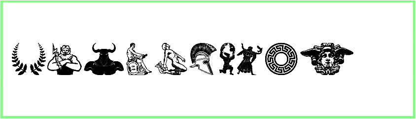 Greek Mythology Font free download