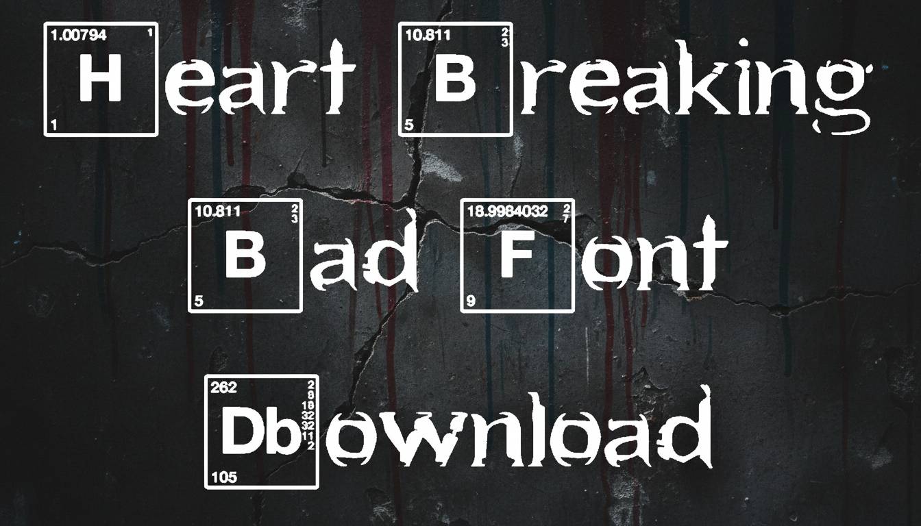 Heart Breaking Bad Font Download