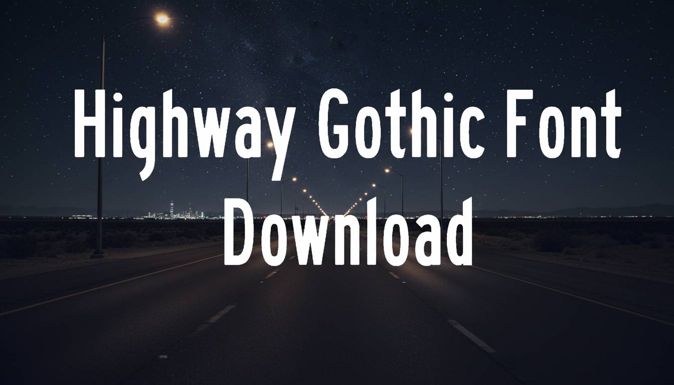 Highway Gothic Font Download