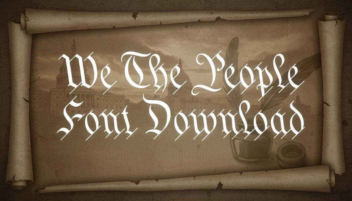 We The People Font Download