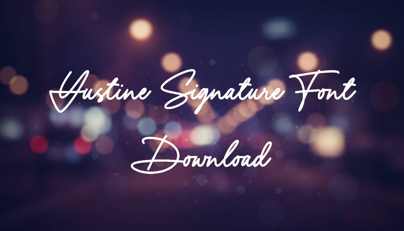 Yustine Signature Font Download