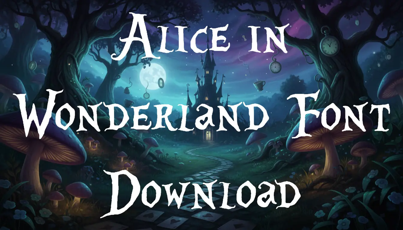 Alice in Wonderland Font Download