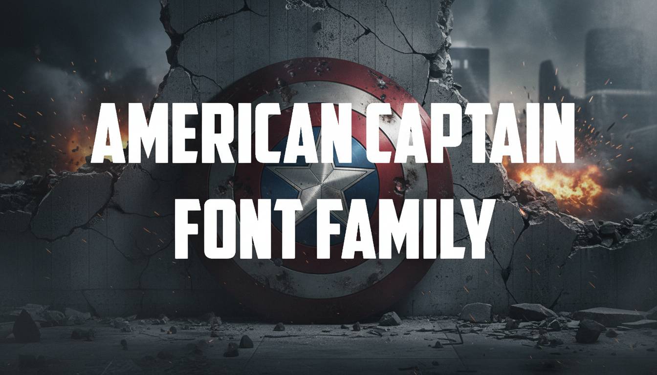 American Captain Font Family