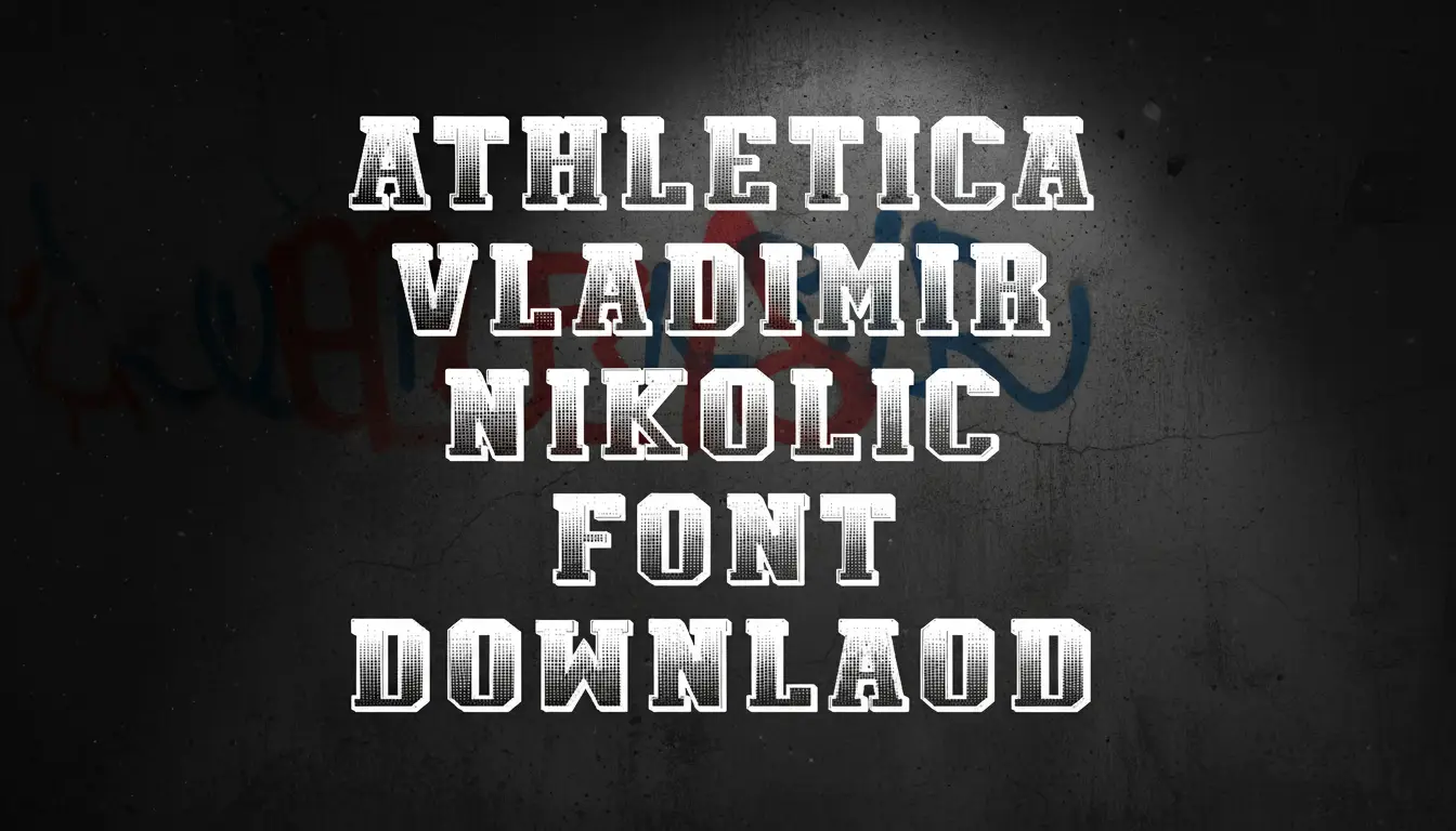 Athletica Vladimir Nikolic Font Downlaod