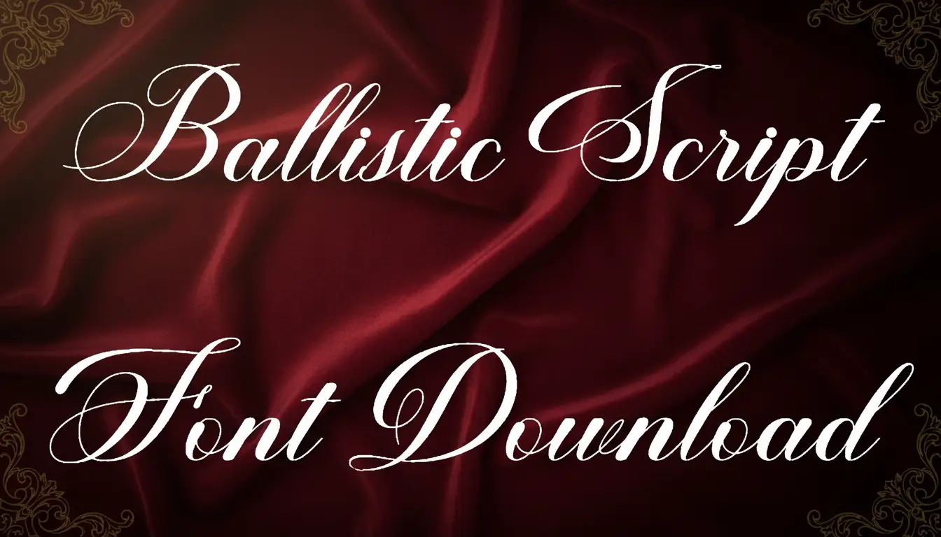 Ballistic Script Font Download