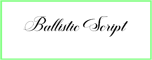 Ballistic Script Font free download