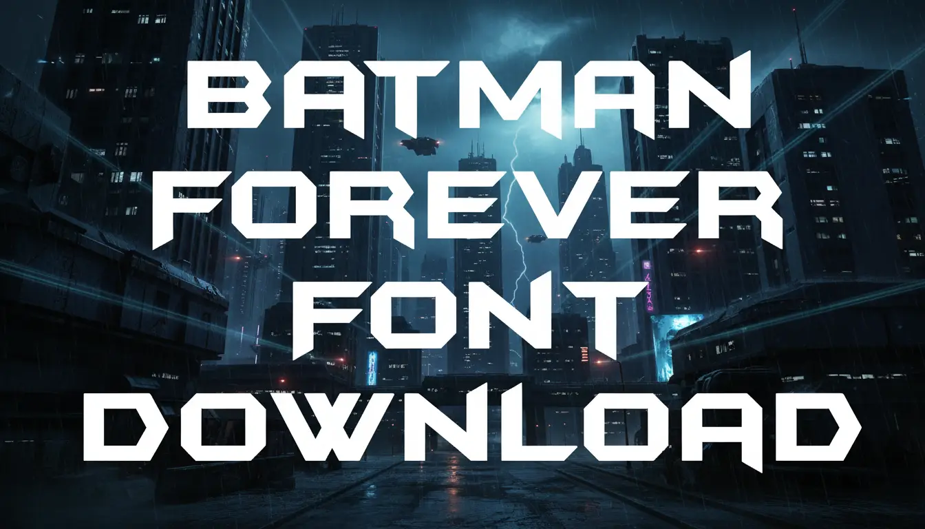 Batman Forever Font Download