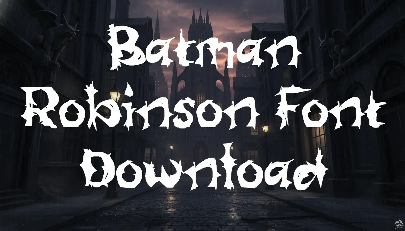 Batman Robinson Font Download