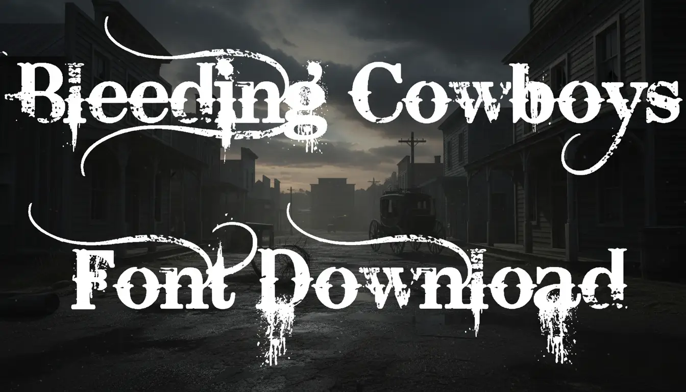 Bleeding Cowboys Font Download