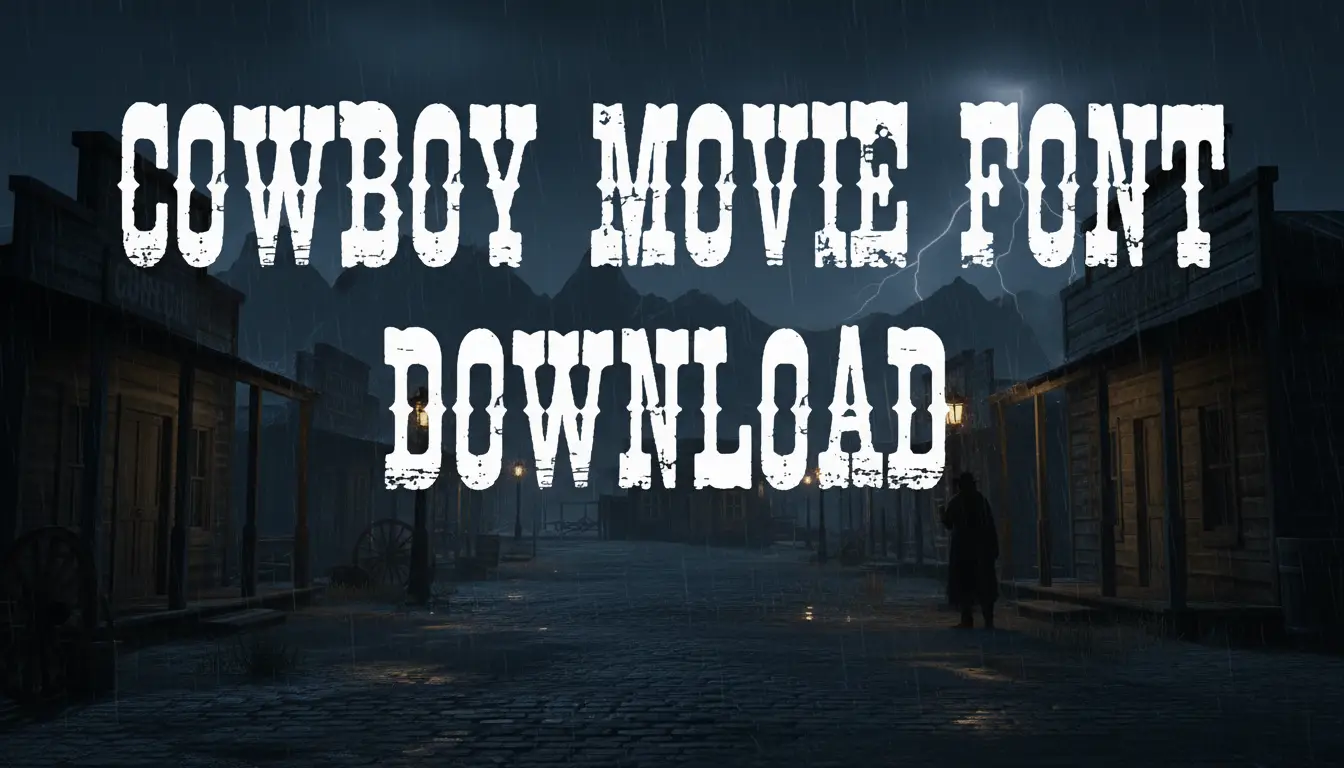 COWBOY MOVIE FONT DOWNLOAD