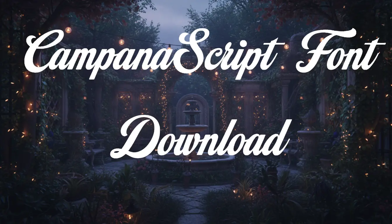 Campana Script Font Download