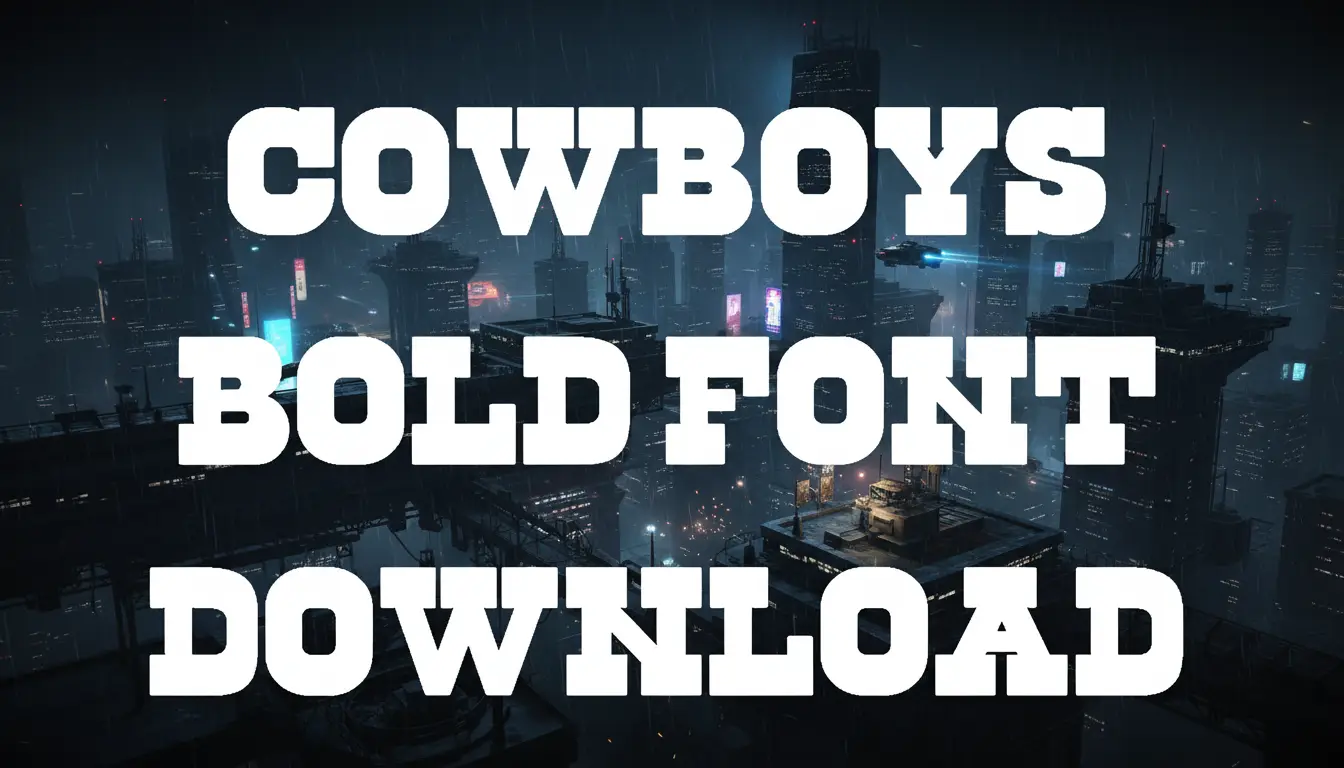 Cowboys Bold Font Download