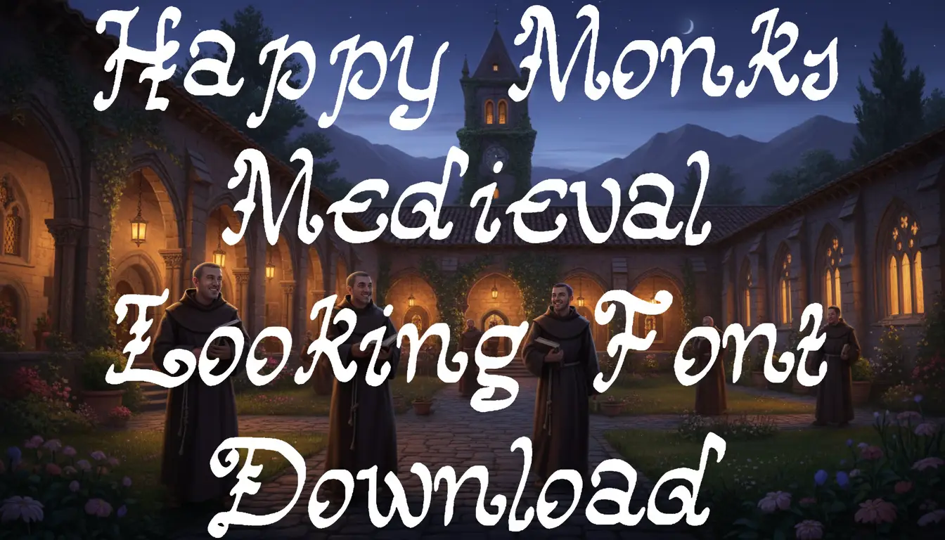 Happy Monks Medieval Looking Font Download