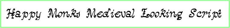 Happy Monks Medieval Looking Font free download