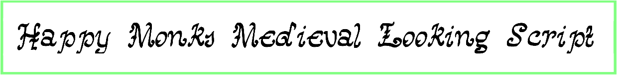 Happy Monks Medieval Looking Font free download
