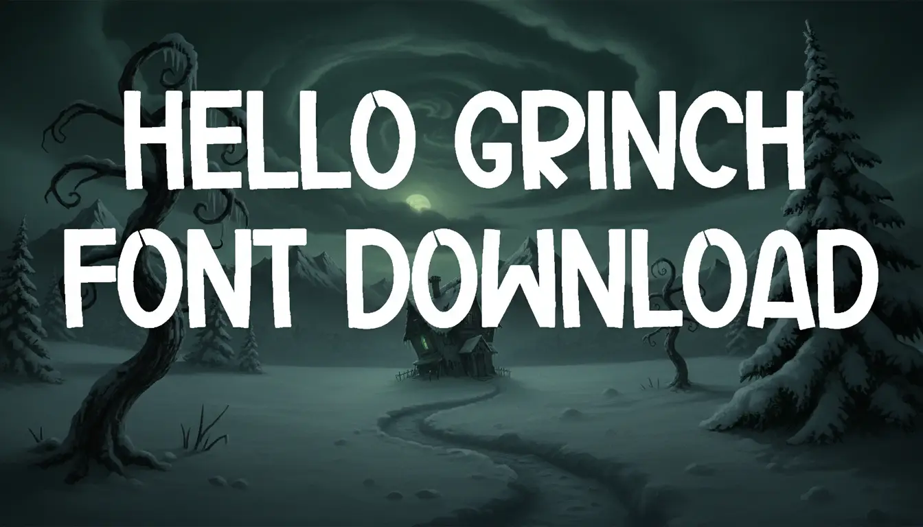Hello Grinch Font Download