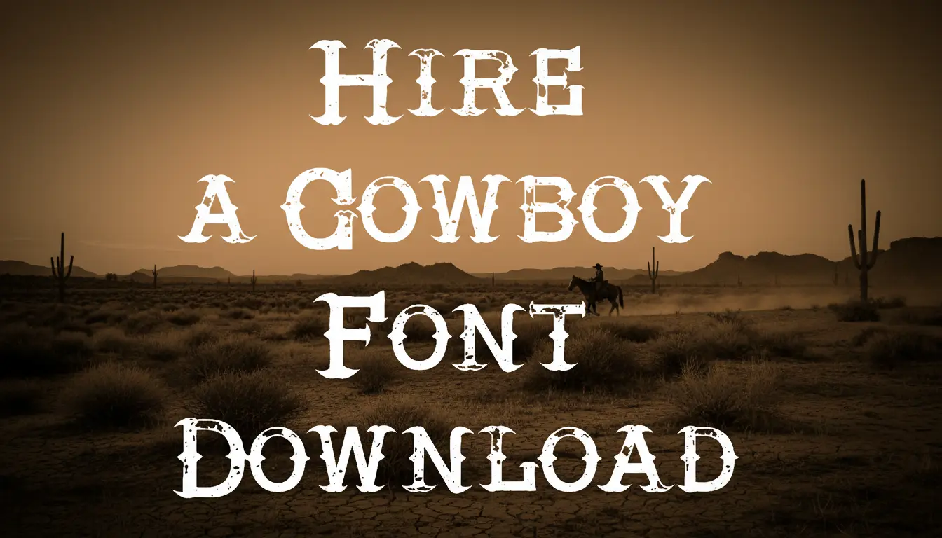 Hire a Cowboy Font Download