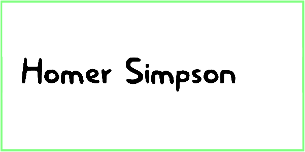 Homer Simpson font free download