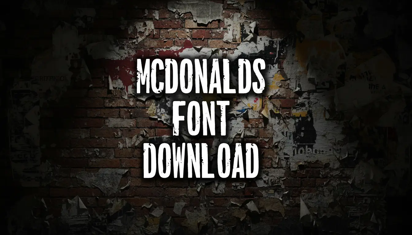 McDonalds Font Download