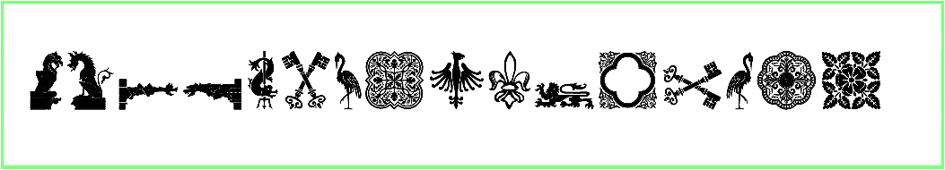 Medieval Dingbats Font free Download